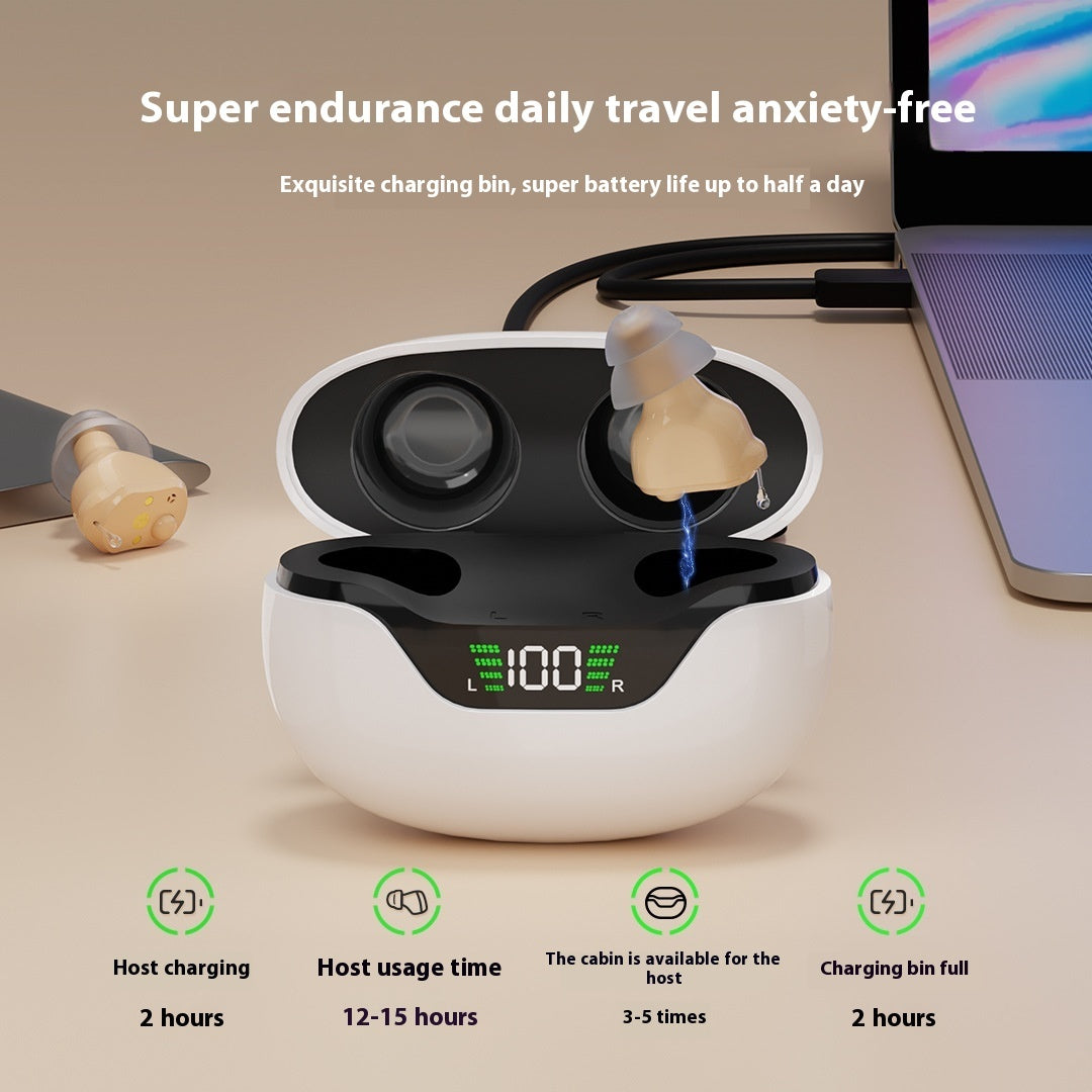 CIC Digital Hearing Aid Charging Digital Display Warehouse Accessories Sound Amplifier