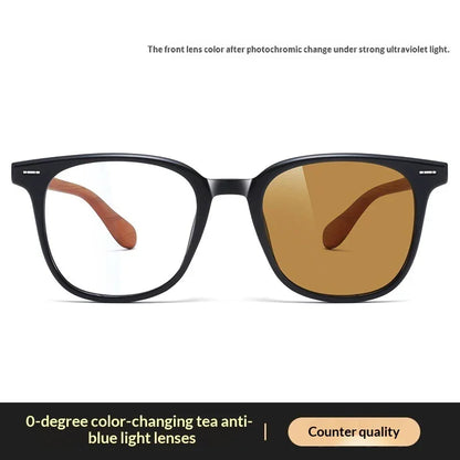 Photochromic Blue Light Blocking Glasses – Retro Square