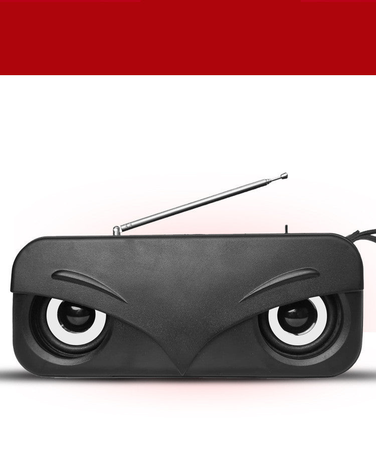 Portable Outdoor Radio FM Subwoofer Dual Speakers Mini Speaker