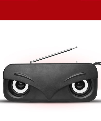 Portable Outdoor Radio FM Subwoofer Dual Speakers Mini Speaker