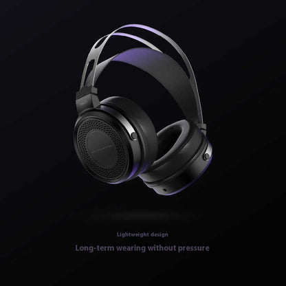 Headset Large Moving Coil Closed HiFi E-sports Games Wired Headset