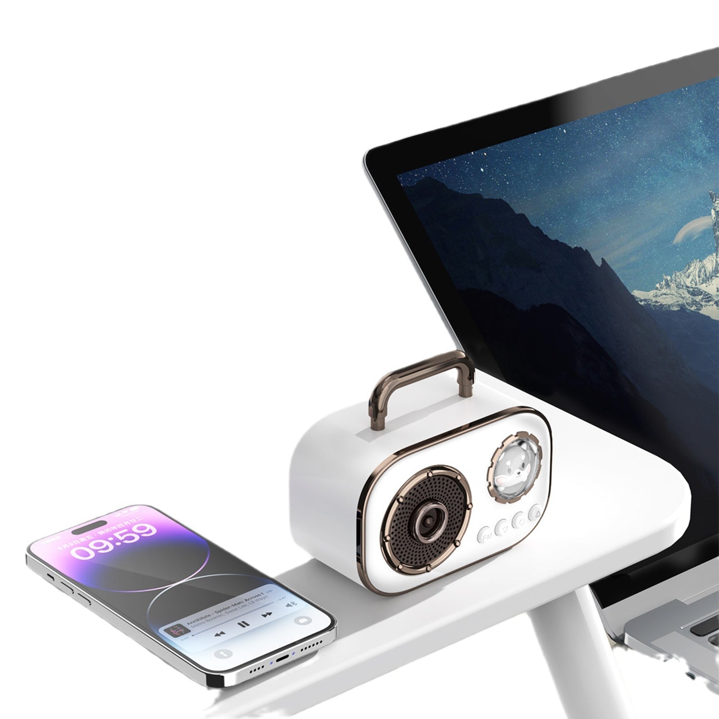 Portable Retro Bluetooth Audio Small Portable Home