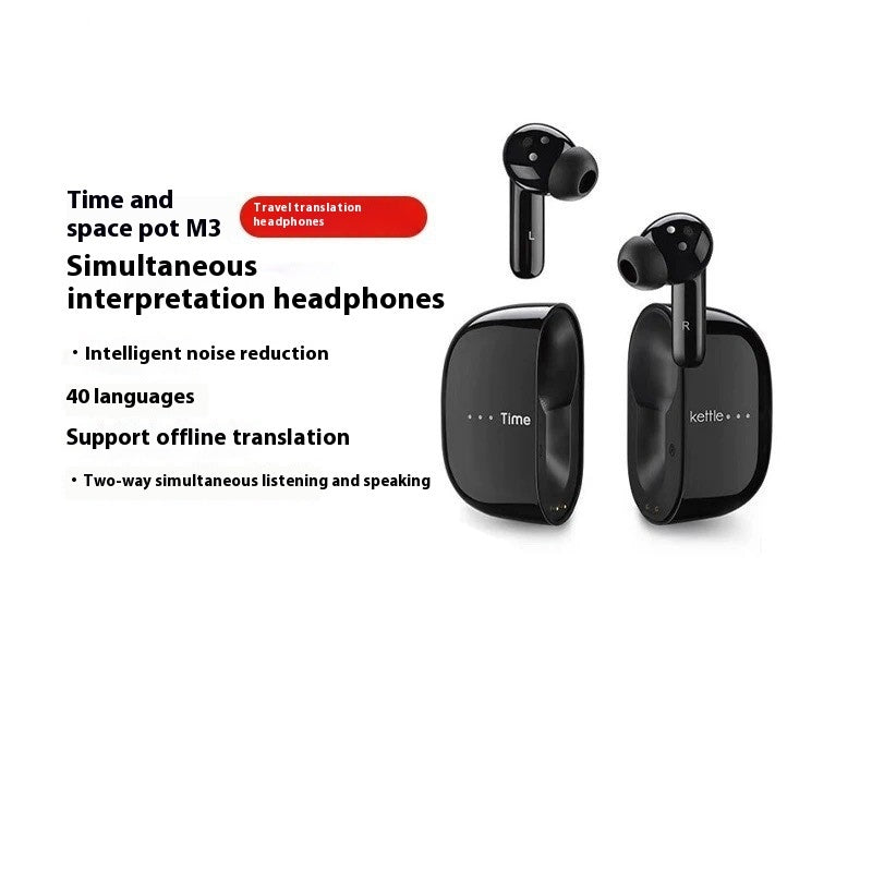 Simultaneous Translation Headphones Business Real-time Conversation