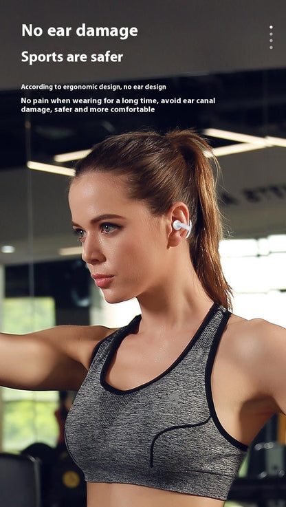 Clip-on True Wireless Bluetooth Headset Sports Non In-ear Stereo Mobile Phone Universal