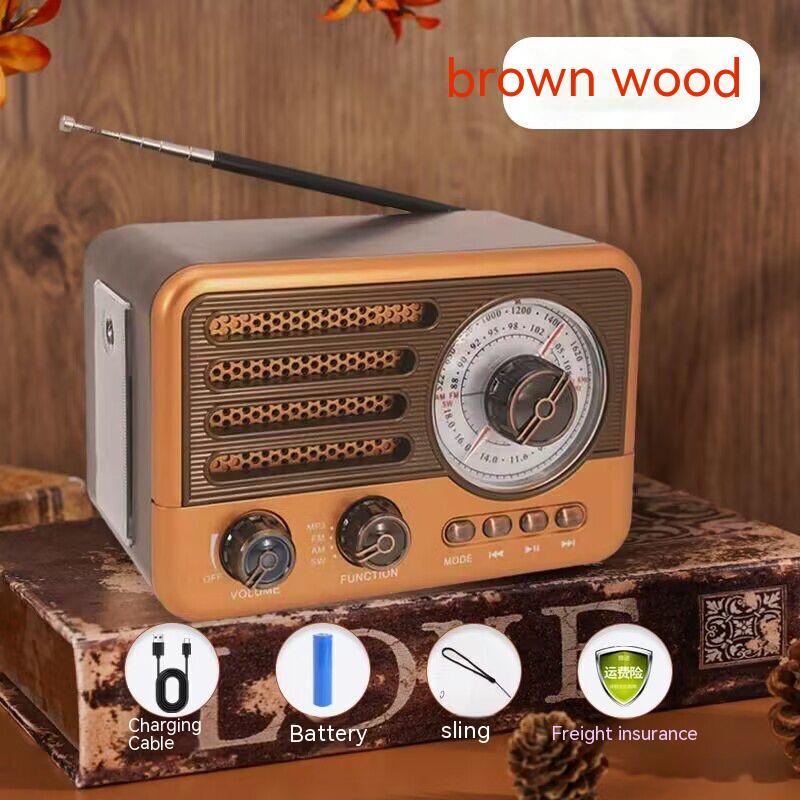Retro Wireless Bluetooth Speaker Mini FM Radio