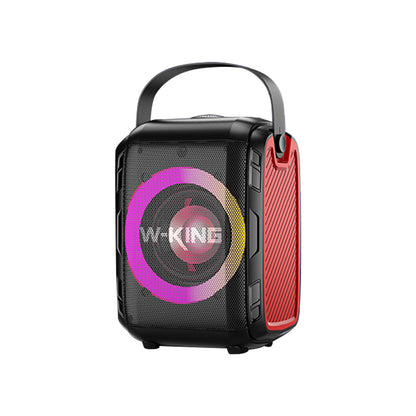 Bluetooth Speaker Wireless Connection Portable With Cool Light Circle  Full Frequency Speaker  Portable And Horizontal