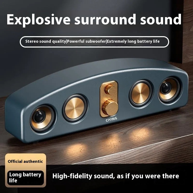 Bluetooth Speaker Retro Portable Stereo