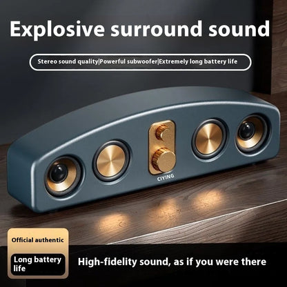 Bluetooth Speaker Retro Portable Stereo