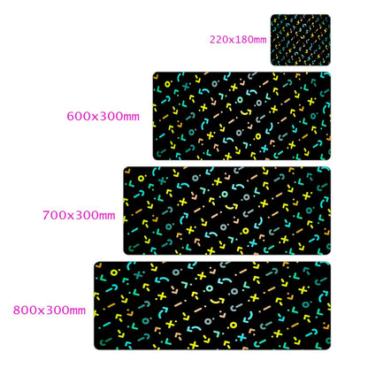 Black And White Gaming Mouse Pad 800x300 Lengthened