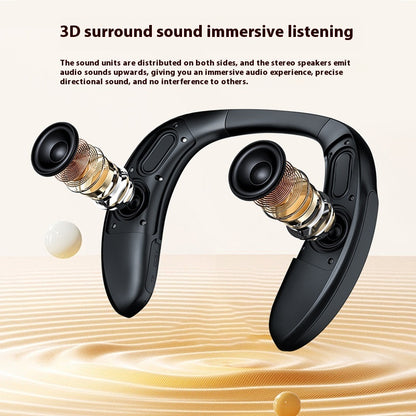 New Halter Wireless Bluetooth Speaker Wear Stereo Bass