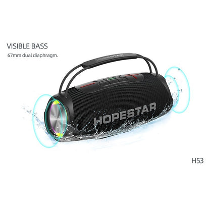 H53 Wireless Bluetooth Speaker Waterproof Portable Outdoor Portable Rugby High-power Double MP3 Player