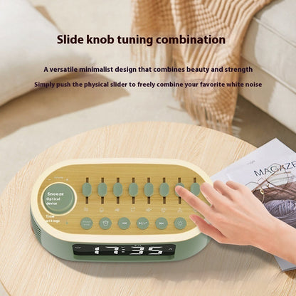 Bluetooth Mini Speaker Bedside Household Desk Wireless Clock White Noise Alarm Clock Multifunctional