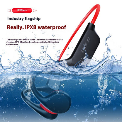 Bluetooth Headset For Bone Conduction Memory Waterproof Call Sports Headset