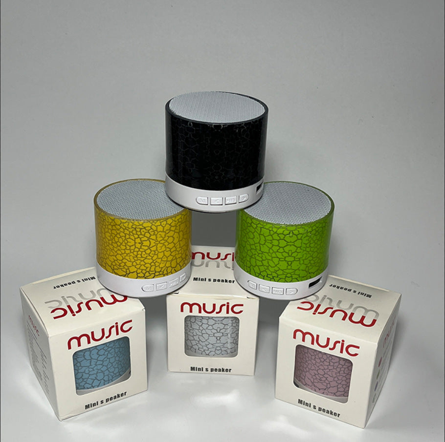 A9 Mini Cracked Bluetooth Speaker - Portable Card-inserted Subwoofer With LED Light, Wireless Speaker, Gift Option