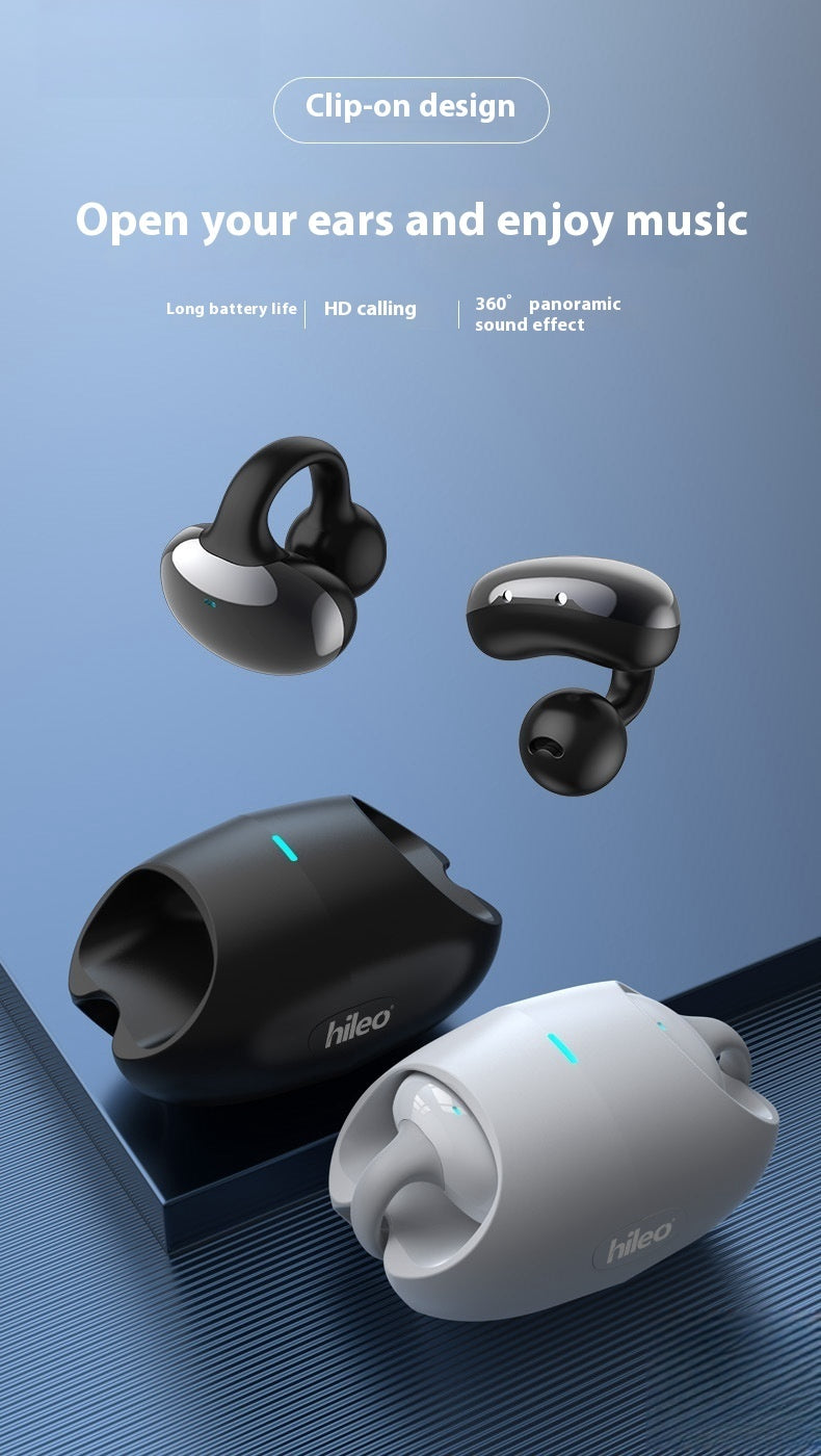Clip-on True Wireless Bluetooth Headset Sports Non In-ear Stereo Mobile Phone Universal