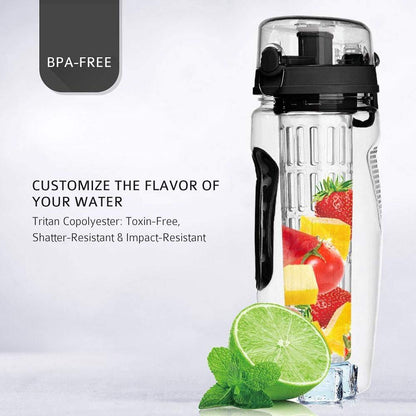 32oz Fruit Infusing Infuser Water Bottle BPA Free