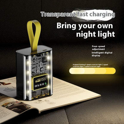 Punk Transparent Mech Mini Power Bank