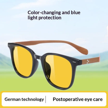 Photochromic Blue Light Blocking Glasses – Retro Square