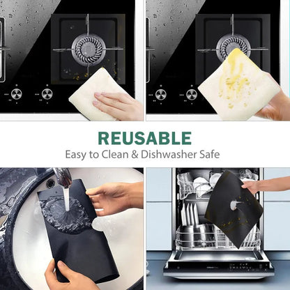 Teflon-Coated Gas Stove Protectors