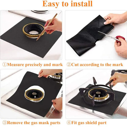 Teflon-Coated Gas Stove Protectors