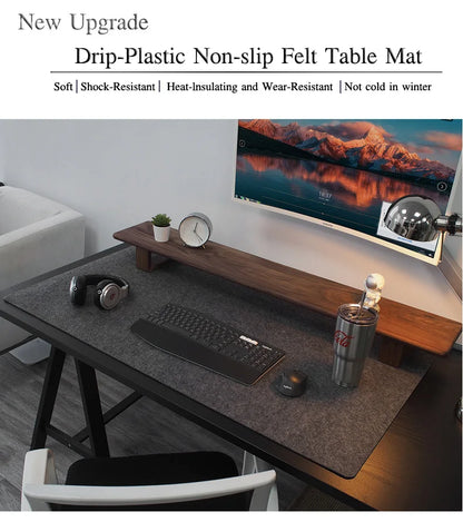 Large XXL Computer Desk Mat Table Keyboard Big Mouse Pad Gamer Wool Felt Laptop Non-slip Desk Pad Mousepad Gaming Accessories