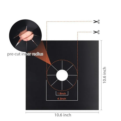 Teflon-Coated Gas Stove Protectors