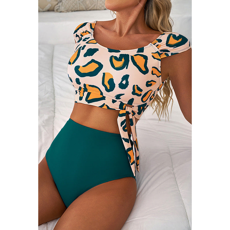 High Waist Bikini Women's Split Swimsuit