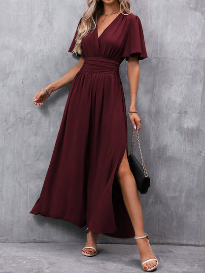 Fashionable Elegant Split Dress Women's Clothing