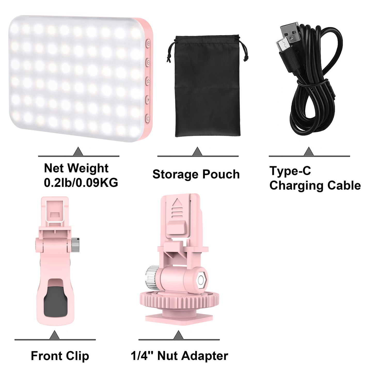 Phone Fill-in Light 60 Lamp Beads Three-color Light