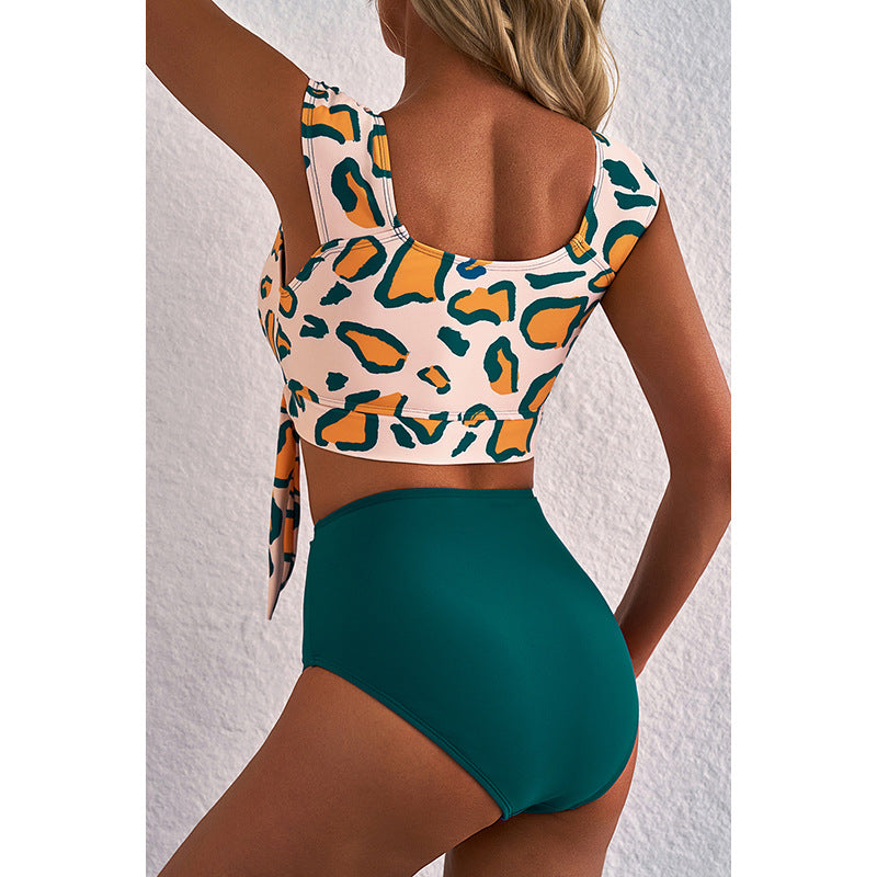 High Waist Bikini Women's Split Swimsuit