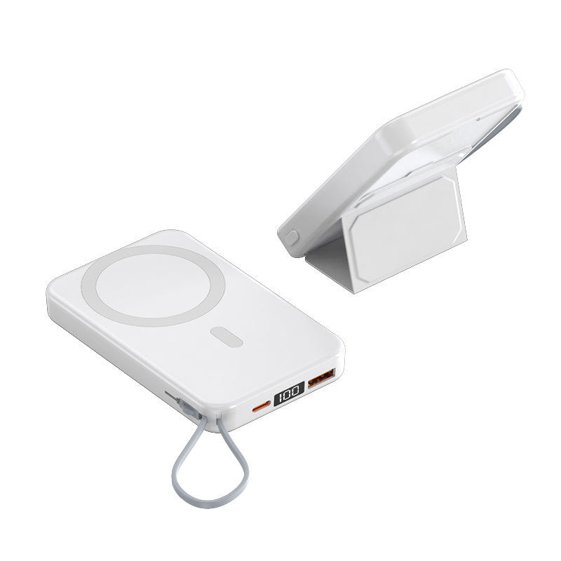 Magnetic Power Bank With Cable Bracket