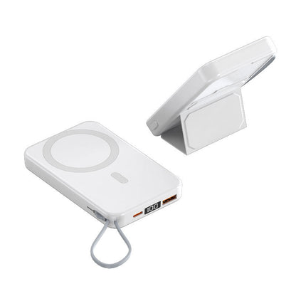 Magnetic Power Bank With Cable Bracket