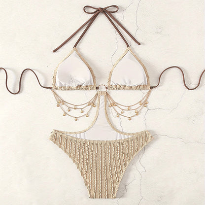 New Lace-up Sexy Cutout Bikini One-piece Swimsuit