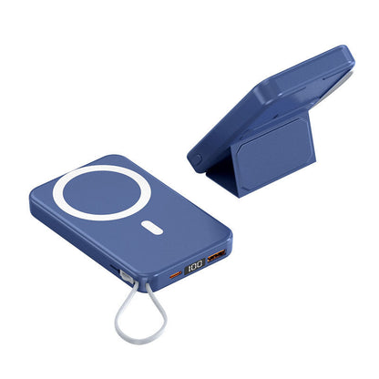 Magnetic Power Bank With Cable Bracket