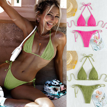 Women's Fashion Personality Halter Spaghetti Straps Bikini