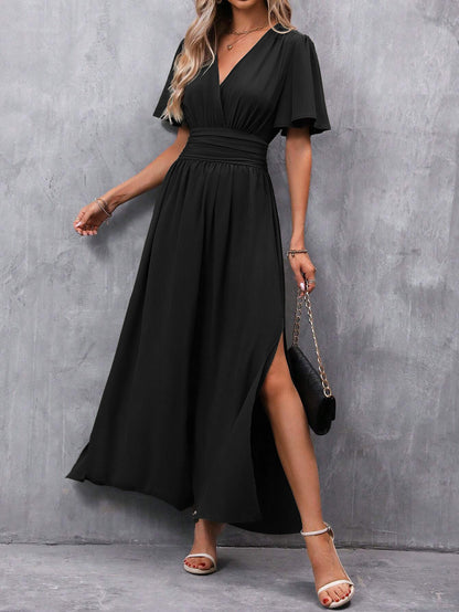 Fashionable Elegant Split Dress Women's Clothing