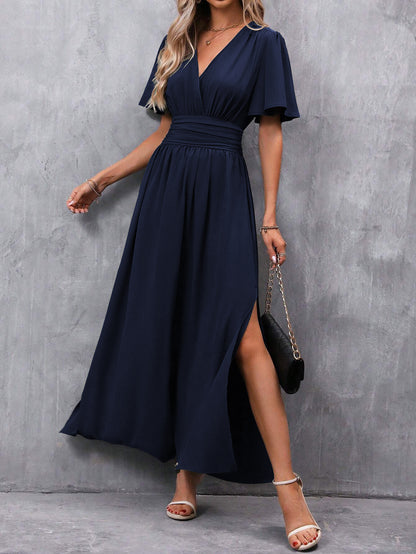 Fashionable Elegant Split Dress Women's Clothing