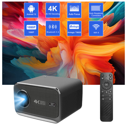 Android 13 Ultra HD 1080P Portable Projector