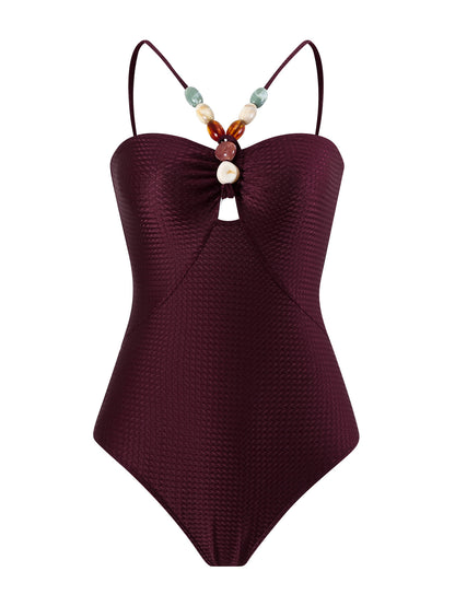 One-pieces For Women Multi-color Hollow Gem Sling New