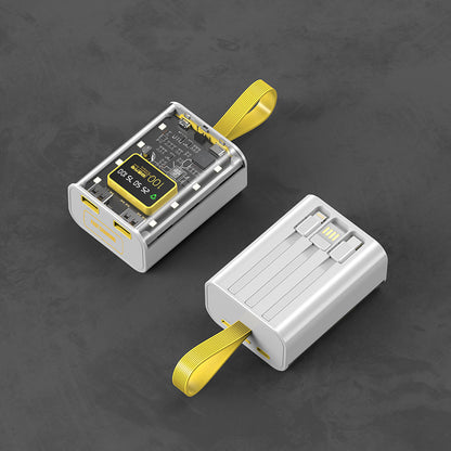 Punk Transparent Mech Mini Power Bank