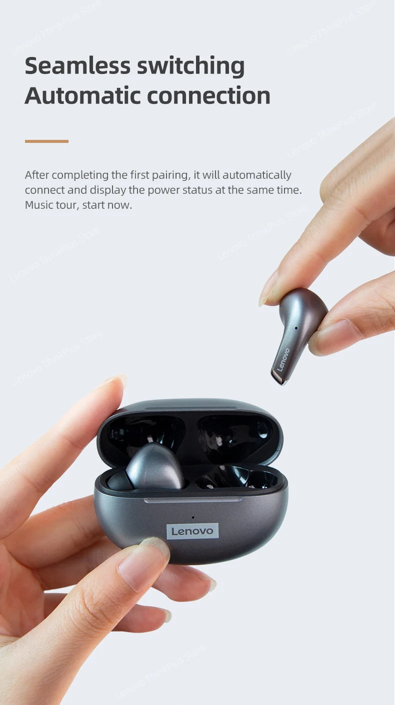 Original Lenovo LP5 TWS Wireless Bluetooth Earphone Long Battery Life Sports Headphone Dual Mode Gaming HD Call Headset With Mic