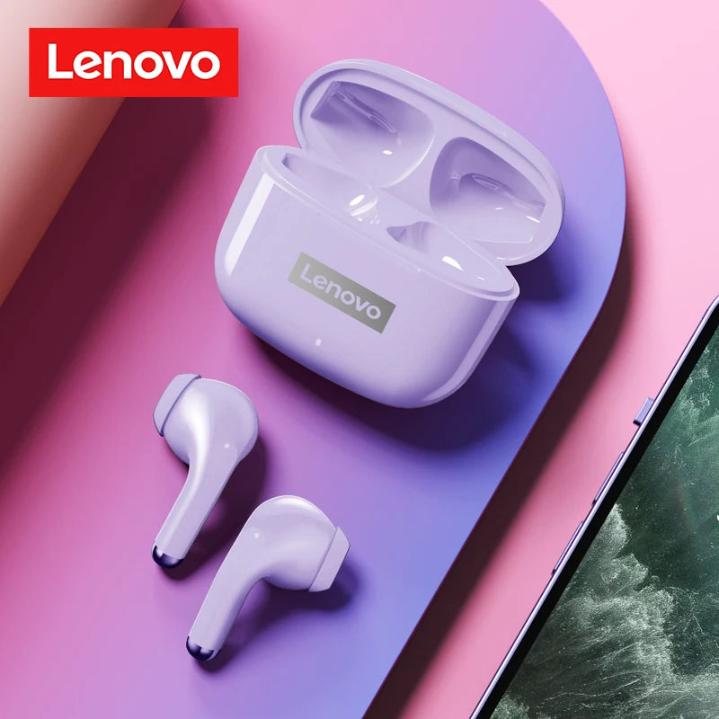 Choice Lenovo LP40 Pro TWS Bluetooth Earphones Touch Control Music Sport Headset Noise Reduction Gaming Headphones 250mAh New