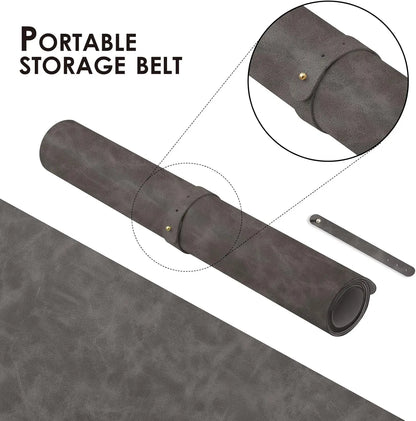 YSAGI Leather Desk Mat - Non-Slip PU Desk Pad for Office and Home Large Mouse Pad and keyboard Desk Mats on Top of Desks