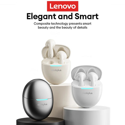 Lenovo Earphones Wireless Bluetooth Business Headset Noise Reduction Sport Earbuds Low Latency Gaming Headphones  Long Endurance