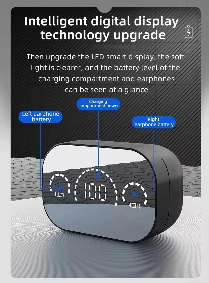 YD07 TWS Wireless Earphone Bluetooth 5.3 Headset HiFi Stereo Music Headphones Touch Control Sports Earbud HD Call Gamer Earpiece