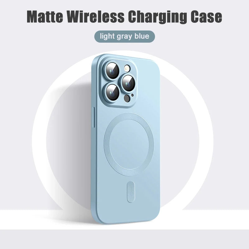 Original Matte Silicone Magnetic Case For iPhone 1