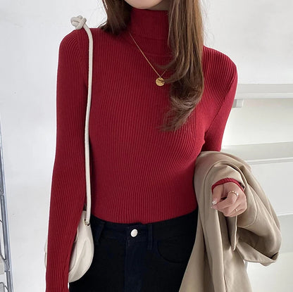 Women Fall Turtleneck Sweater Knitted Soft Pullovers Cashmere Jumpers Basic Soft Sweaters For Women 2025 Autumn Winter