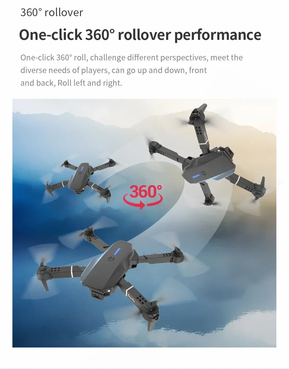 New E88Pro RC Drone 4K Professinal With 1080P Wide Angle Dual HD Camera Foldable RC Helicopter WIFI FPV Height Hold Apron Sell