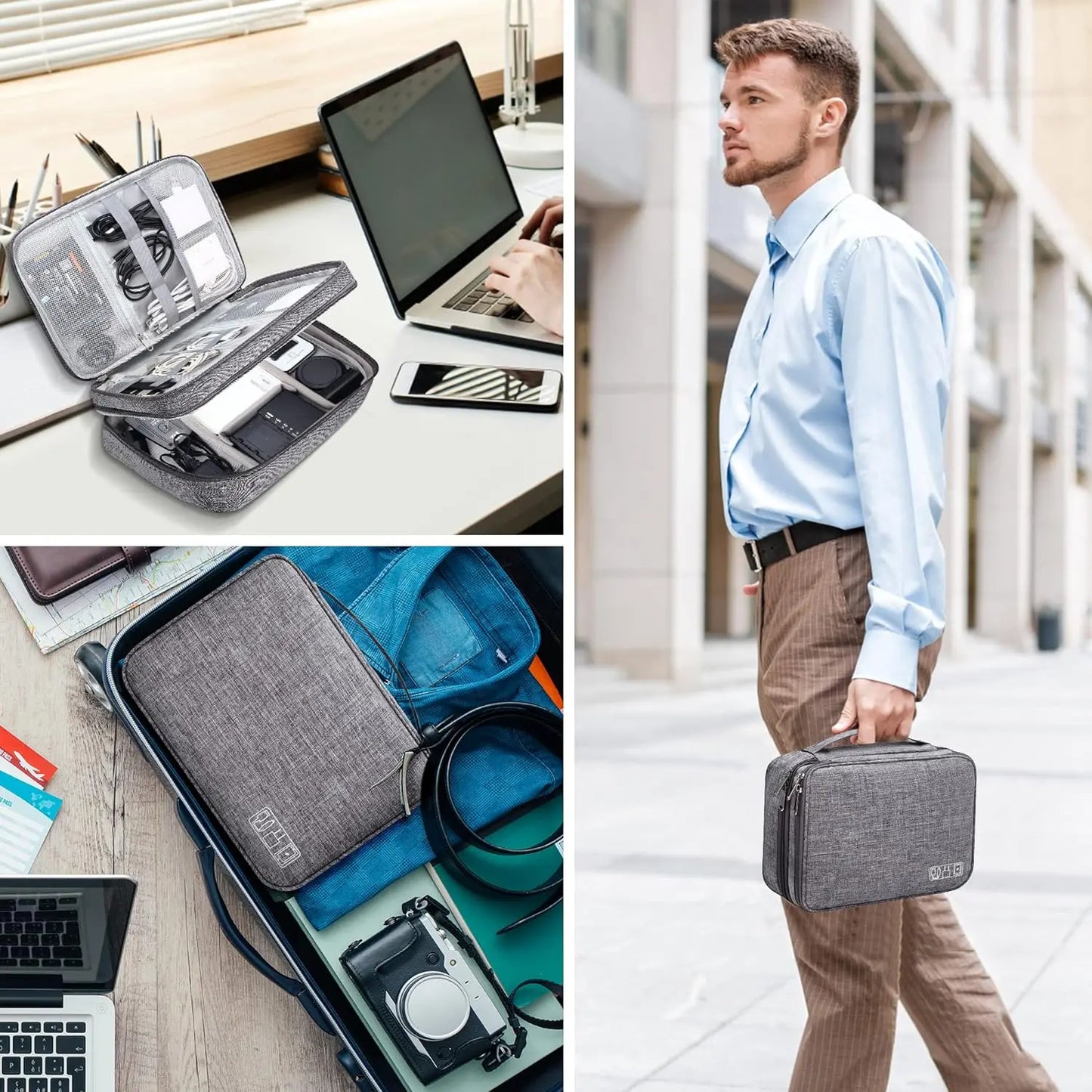 Waterproof Travel Cable Organizer Bag