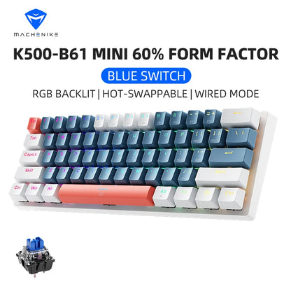 Machenike K500-B61 Mini Mechanical Keyboard